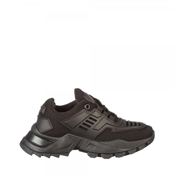 Παιδικά αθλητικά παπούτσια Mina μαύρα, 2 - Kalapod.gr